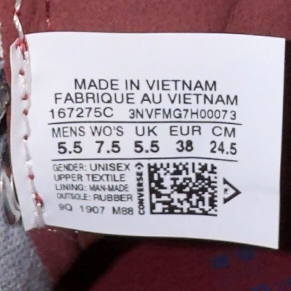 Converse Chuck Taylor All Star 'Translucent Photon Dust' 167275C Women's 7.5 - Picture 10 of 11